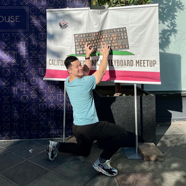 Michael Hwang at a Custom Keyboard Meet Up Event in San Jose, CA
